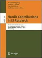 Nordic Contributions In Is Research: 8th Scandinavian Conference On Information Systems, Scis 2017, Halden, Norway, August 6-8, 2017, Proceedings