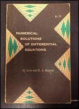 Numerical Solutions Of Differential Equations