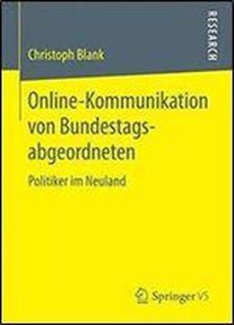 Online-kommunikation Von Bundestagsabgeordneten: Politiker Im Neuland