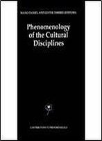 Phenomenology Of The Cultural Disciplines