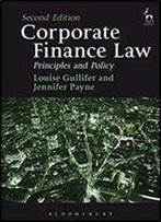 Corporate Finance Law: Principles And Policy