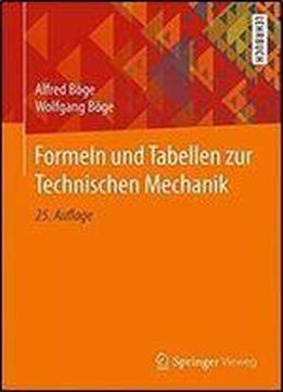 Formeln Und Tabellen Zur Technischen Mechanik (25th Edition)