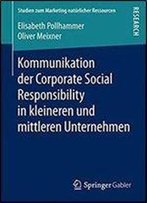 Kommunikation Der Corporate Social Responsibility In Kleineren Und Mittleren Unternehmen