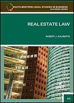Real Estate Law (south-western Legal Studies In Business Academic)