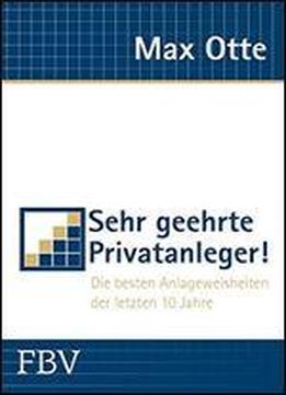 Sehr Geehrte Privatanleger!