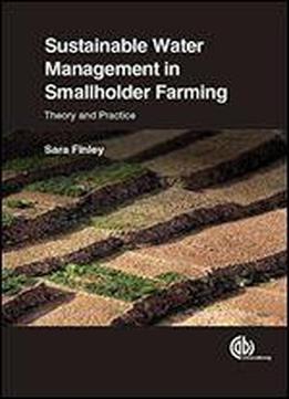 Sustainable Water Management In Smallholder Farming: Theory And Practice