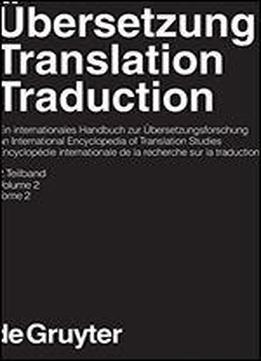 Traduction: Encyclopdie Internationale De La Recherche Sur La Traduction