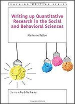 sciences quantitative behavioral research writing social fallon marianne pdf english