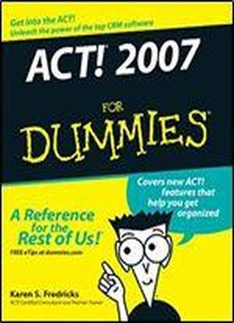 Act! 2007 For Dummies