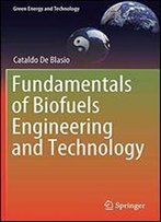 Fundamentals Of Biofuels Engineering And Technology