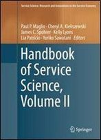 Handbook Of Service Science, Volume Ii