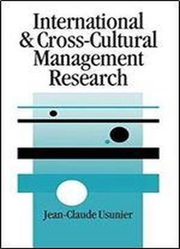 International And Cross-cultural Management Research