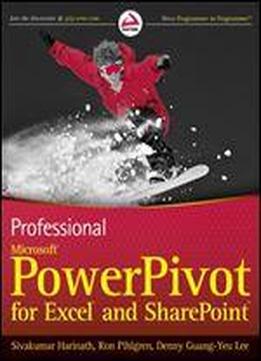 Professional Microsoft Powerpivot For Excel And Sharepoint