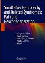Small Fiber Neuropathy And Related Syndromes: Pain And Neurodegeneration