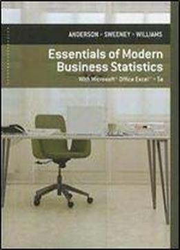 Essentials Of Modern Business Statistics With Microsoft Excel (5th Edition)