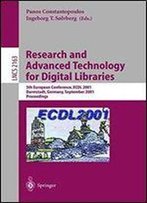 Research And Advanced Technology For Digital Libraries: 5th European Conference, Ecdl 2001 Darmstadt, Germany, September 4-9, 2