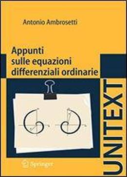 Appunti Sulle Equazioni Differenziali Ordinarie