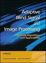 Adaptive Blind Signal And Image Processing: Learning Algorithms And Applications