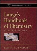Lange's Handbook Of Chemistry, 70th Edition