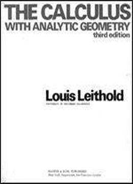 The Calculus, With Analytic Geometry