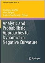 Analytic And Probabilistic Approaches To Dynamics In Negative Curvature (Springer Indam Series)