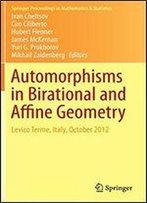 Automorphisms In Birational And Affine Geometry: Levico Terme, Italy, October 2012 (Springer Proceedings In Mathematics & Statistics)