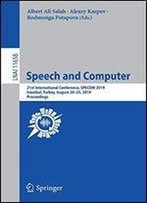 Speech And Computer: 21st International Conference, Specom 2019, Istanbul, Turkey, August 2025, 2019, Proceedings