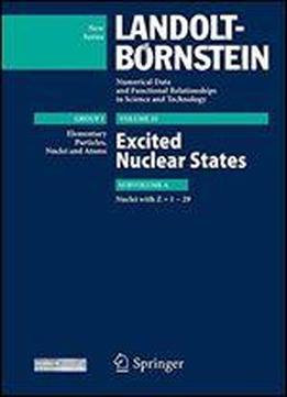 Z = 1-29. Excited Nuclear States (landolt-bornstein: Numerical Data And Functional Relationships In Science And Technology - New Series)
