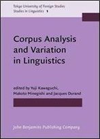 Corpus Analysis And Variation In Linguistics