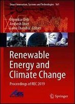Renewable Energy And Climate Change: Proceedings Of Rec 2019 (Smart Innovation, Systems And Technologies)