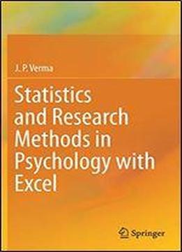 Statistics And Research Methods In Psychology With Excel