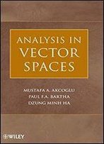 Analysis In Vector Spaces