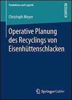 Operative Planung Des Recyclings Von Eisenhttenschlacken