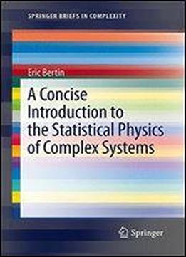 A Concise Introduction To The Statistical Physics Of Complex Systems (springerbriefs In Complexity)