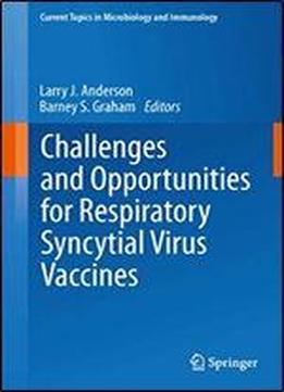 Challenges And Opportunities For Respiratory Syncytial Virus Vaccines (current Topics In Microbiology And Immunology Book 372)