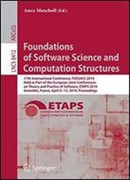 Foundations Of Software Science And Computation Structures (Lecture Notes In Computer Science)