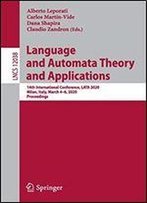 Language And Automata Theory And Applications: 14th International Conference, Lata 2020, Milan, Italy, March 46, 2020, Proceedings