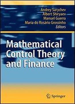 Mathematical Control Theory And Finance