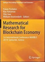 Mathematical Research For Blockchain Economy: 1st International Conference Marble 2019, Santorini, Greece
