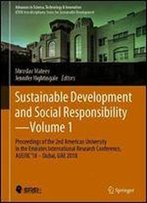 Sustainable Development And Social Responsibility: Proceedings Of The 2nd American University In The Emirates International Research Conference, Aueirc'18 Dubai, Uae 2018