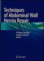 Techniques Of Abdominal Wall Hernia Repair