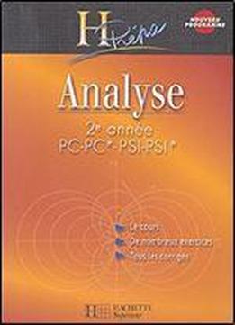 Analyse 2e Annee Pc Pc-pc/psi-psi