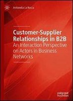 Customer-Supplier Relationships In B2b: An Interaction Perspective On Actors In Business Networks