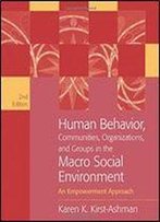 Human Behavior, Communities, Organizations, And Groups In The Macro Social Environment: An Empowerment Approach