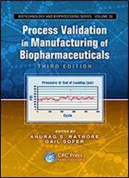 Process Validation In Manufacturing Of Biopharmaceuticals, Third Edition (biotechnology And Bioprocessing)