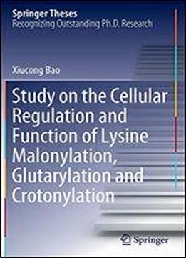 Study On The Cellular Regulation And Function Of Lysine Malonylation, Glutarylation And Crotonylation
