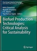 Biofuel Production Technologies: Critical Analysis For Sustainability