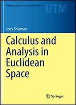 Calculus And Analysis In Euclidean Space (undergraduate Texts In Mathematics)