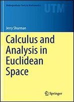 Calculus And Analysis In Euclidean Space (Undergraduate Texts In Mathematics)