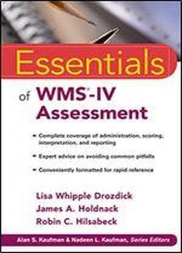 Essentials Of Wms-iv Assessment